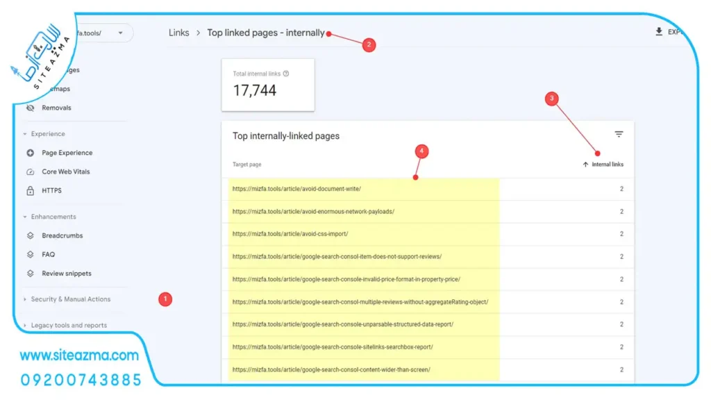 Analyzing orphan pages with Search Console siteazma.com